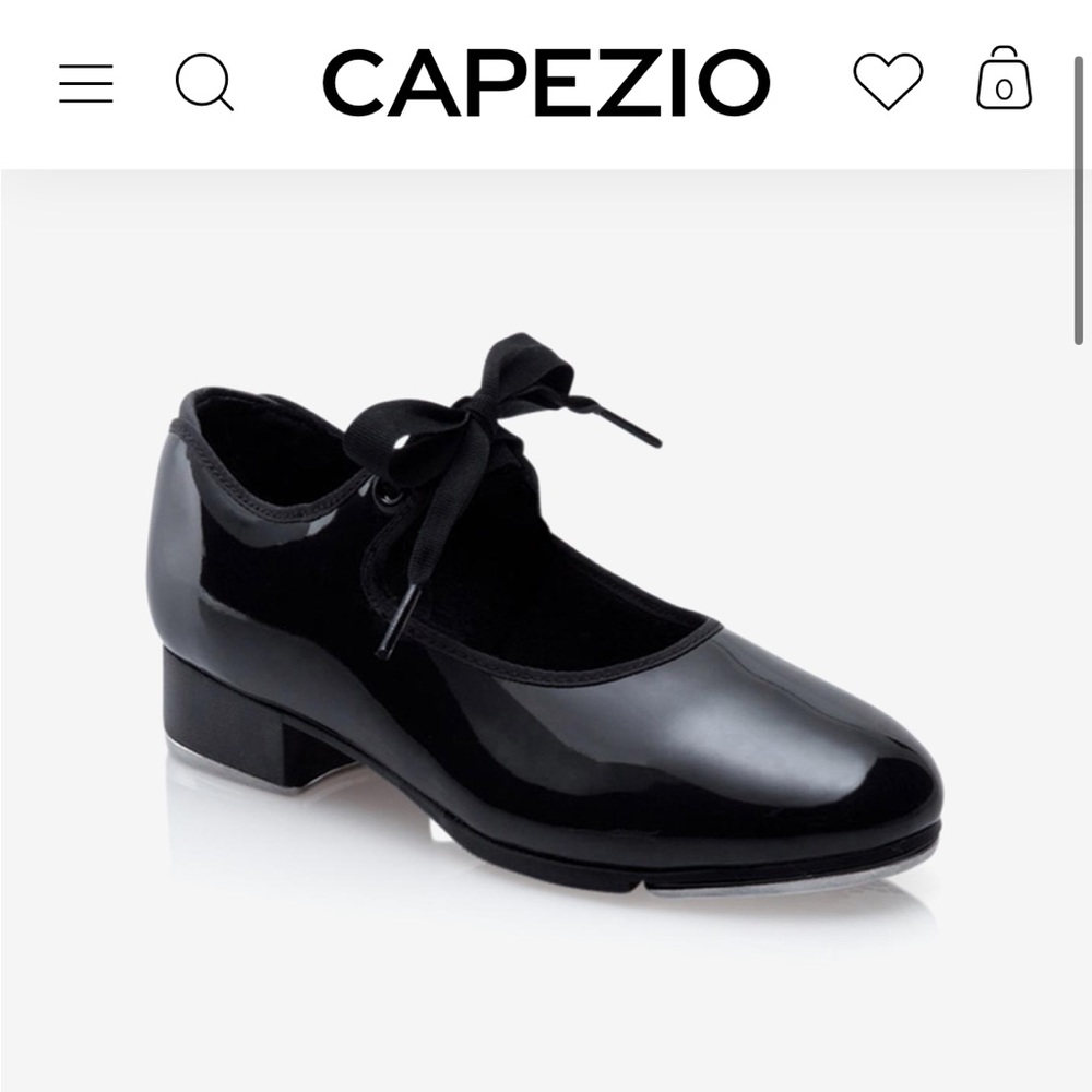 Capezio Jr. Teyette Patent Leather Dance Tap Shoe - 9 - like new